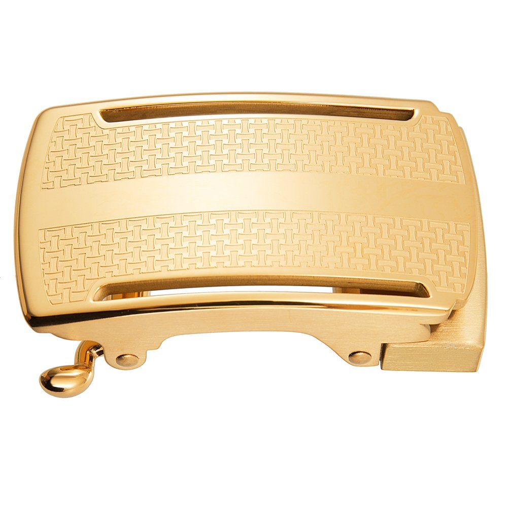 LY36-61675 Automatic steel men's leather designer belt buckle