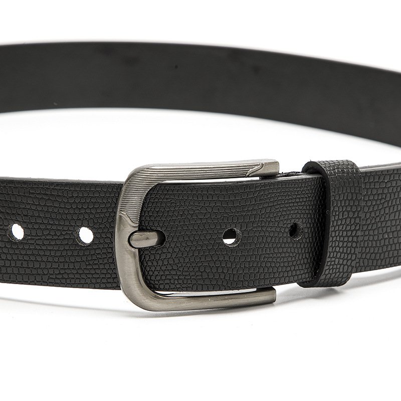 TXL375 Custom PU Belt Men's Alloy Pin Buckle Decorative Jeans Belt Outdoor Casual Fashion Men's Faux Leather Belt