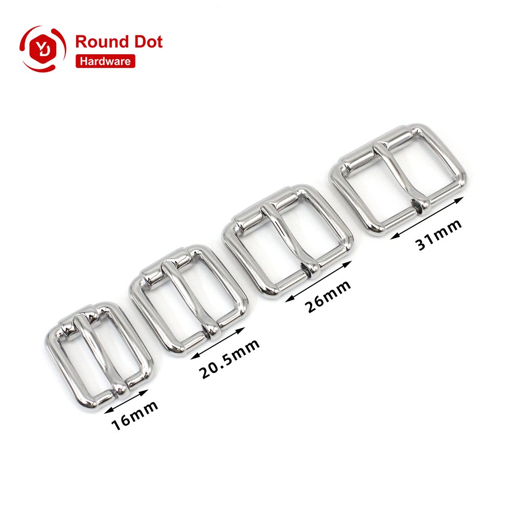 Stainless Steel Belt Buckles Fashion Metal Pin Buckle Custom Color Safety Packing Various Sizes Rectangle Buckles for Bags