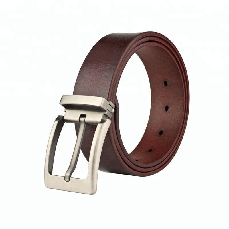 Custom Single Buckle Men Imported Genuine Leather Belt Cow Leather Belt