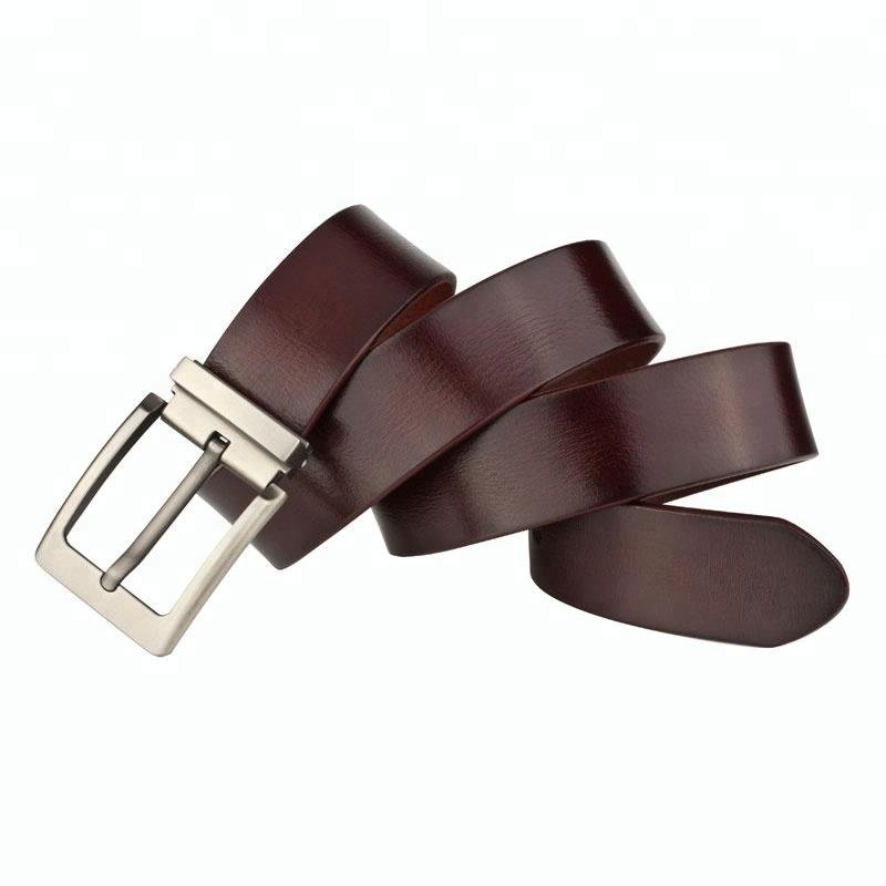 Custom Single Buckle Men Imported Genuine Leather Belt Cow Leather Belt