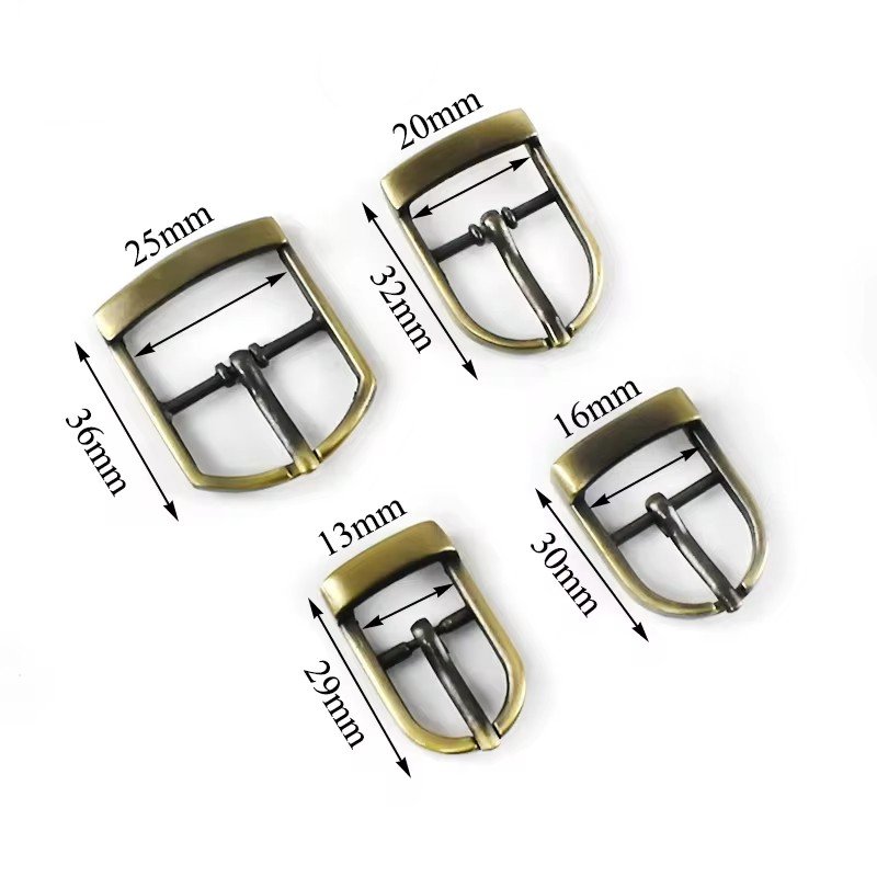 MeeTee BF071 17mm Luggage Hardware Zinc Alloy Steel DIY Handmade Gun Black Tri-Glide Buckles Bag Belt Adjustment Pin Buckle