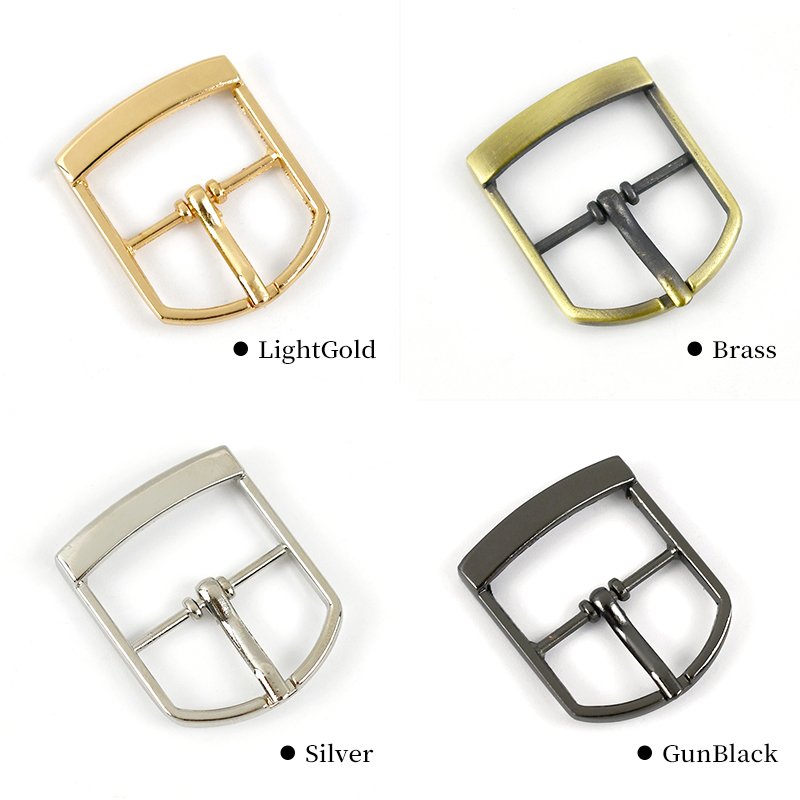 MeeTee BF071 17mm Luggage Hardware Zinc Alloy Steel DIY Handmade Gun Black Tri-Glide Buckles Bag Belt Adjustment Pin Buckle