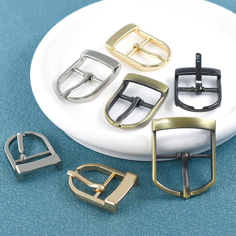 MeeTee BF071 17mm Luggage Hardware Zinc Alloy Steel DIY Handmade Gun Black Tri-Glide Buckles Bag Belt Adjustment Pin Buckle