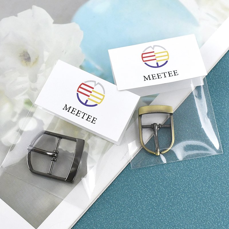 MeeTee BF071 17mm Luggage Hardware Zinc Alloy Steel DIY Handmade Gun Black Tri-Glide Buckles Bag Belt Adjustment Pin Buckle