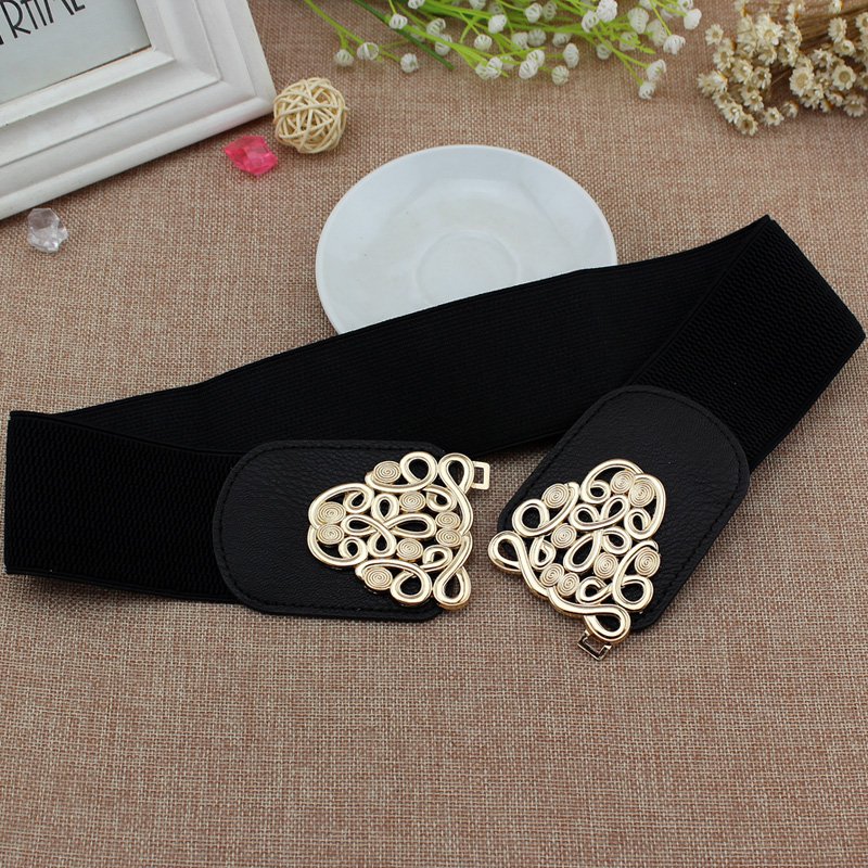 Plus size 65cm 75cm New Fashion Korean Style Buckle Elastic Wide Belt Wide Cummerbund Strap Belt Waist Ladies Women Accessories