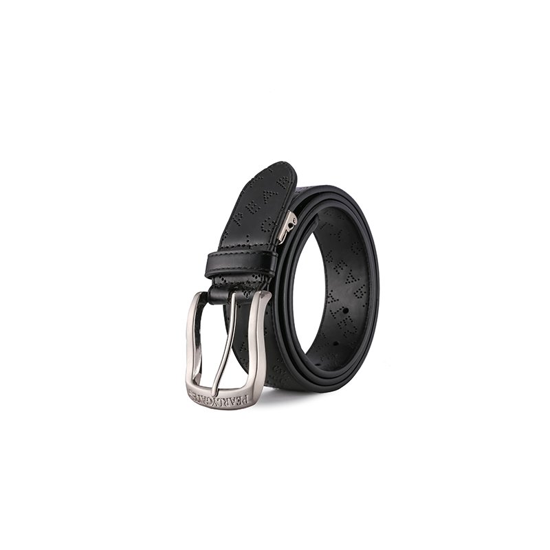 Hot selling High quality PU leather belt with pin buckle casual style belt With Embossing pattern Rivets