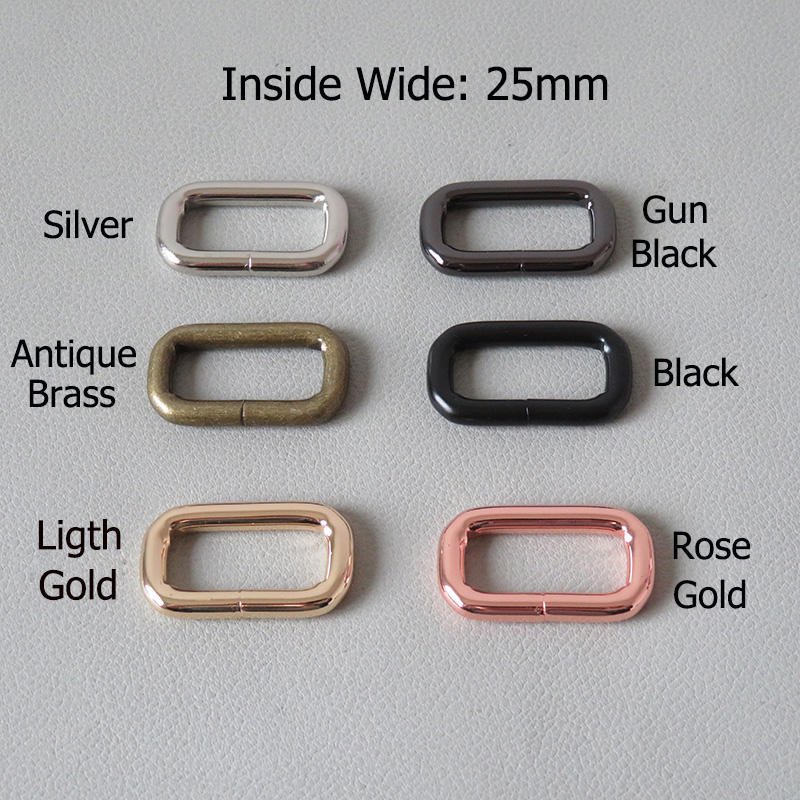25mm Metal Strap Belt Loop Dog Collar Leads Clasp Hardware D Ring Buckle Carabiner Hook For Bag Backpack