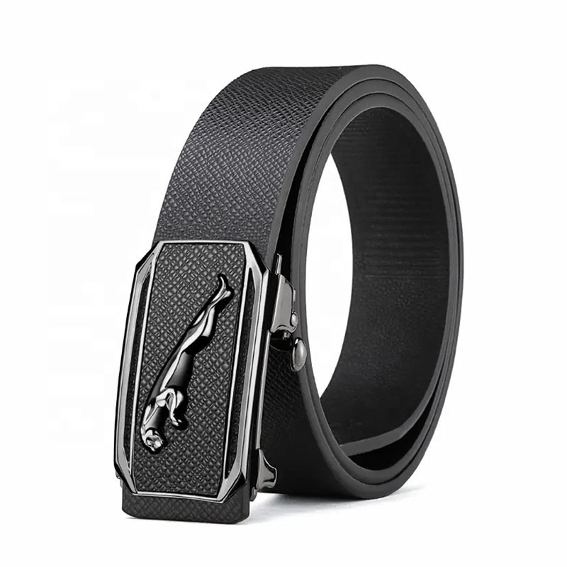Men's Belt Soft PU Synthetic Leather Versatile Casual Toothless Automatic Buckle Belt Trendy Cheap Low Price Belt for Man