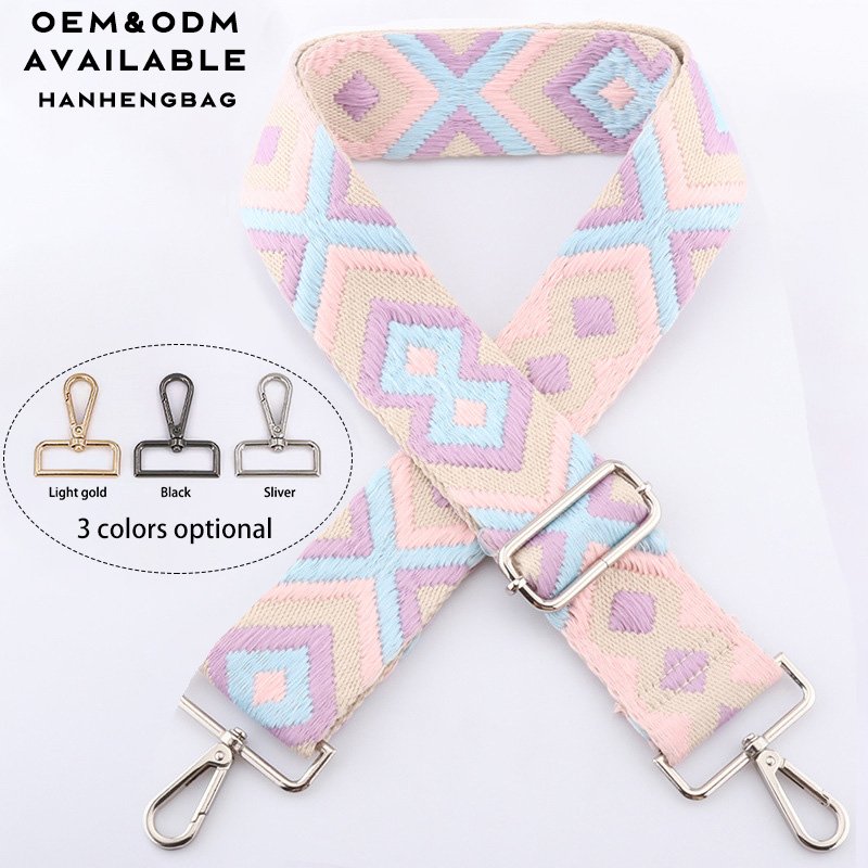 OEM Factory Beige Webbing Shoulder Strap For Bag Buckle Women Straps