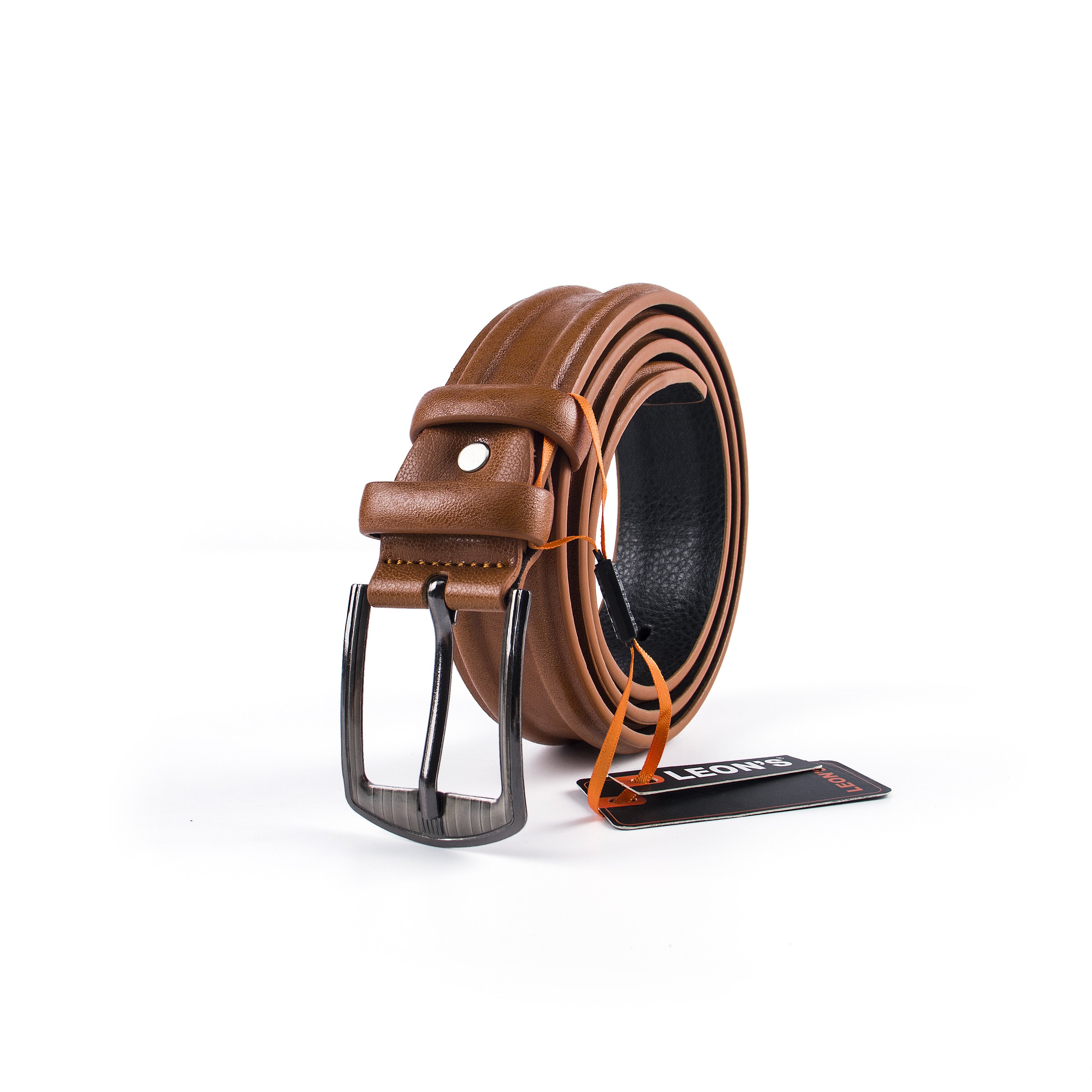 Custom Mens 38MM Black Brown Tan Soft pu Leather Men Jeans Belt with iron Buckle