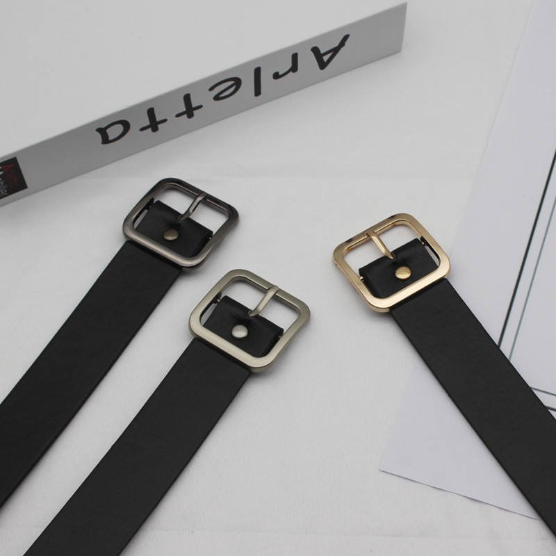 Women's Pin Buckle Belt For Jeans Pants Fashion Alloy Buckle Ladies Dress Belt Fashion Personality