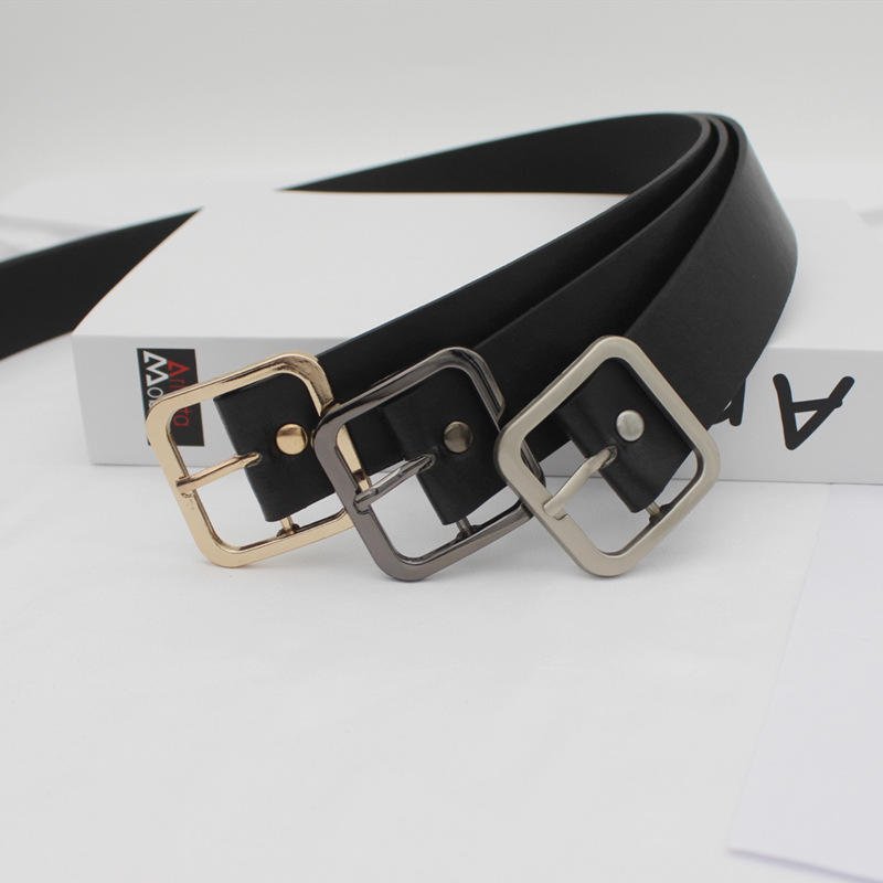 Women's Pin Buckle Belt For Jeans Pants Fashion Alloy Buckle Ladies Dress Belt Fashion Personality