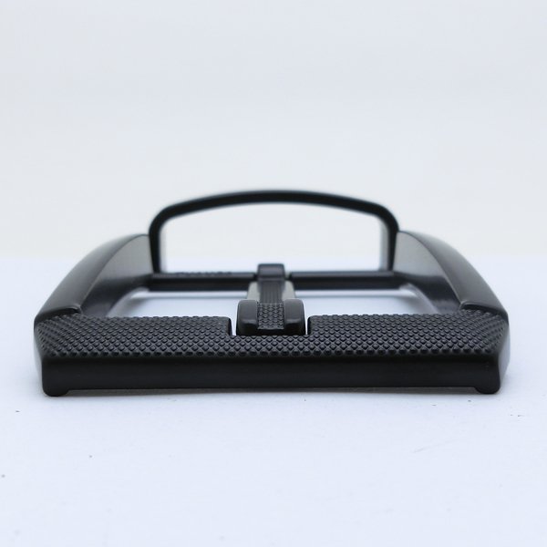 Ultra Black 40mm Matte Electrophoresis Pin Buckle Loop High Quality Men's Classical Belt Buckles Fashion Zinc Alloy Metal Bags