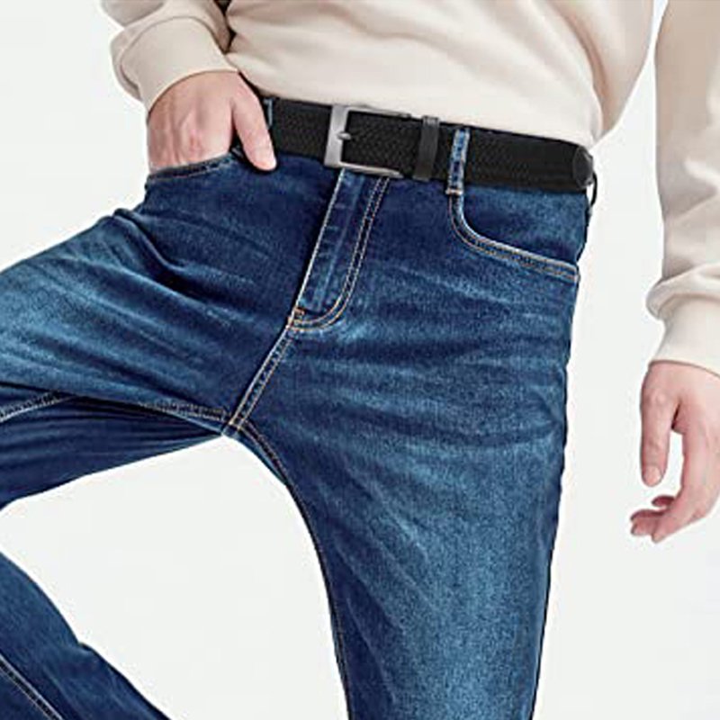 Wholesale Custom Adjustable Braided Elastic polyester Western Jeans Women Men Casual Pin Buckle Belts