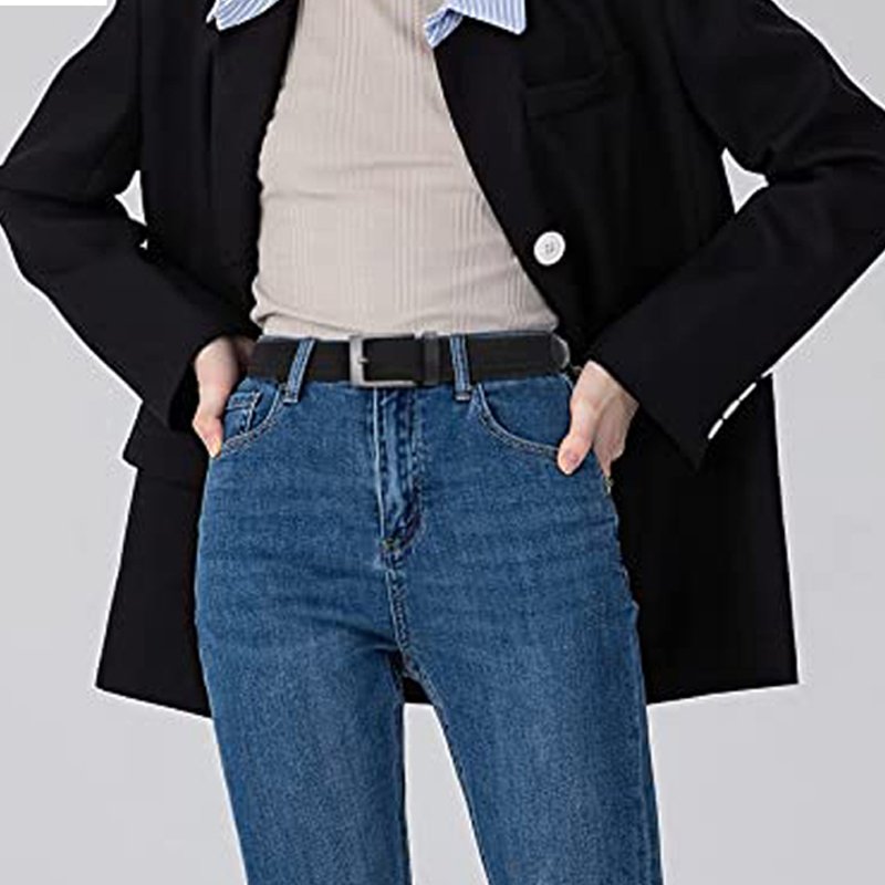 Wholesale Custom Adjustable Braided Elastic polyester Western Jeans Women Men Casual Pin Buckle Belts