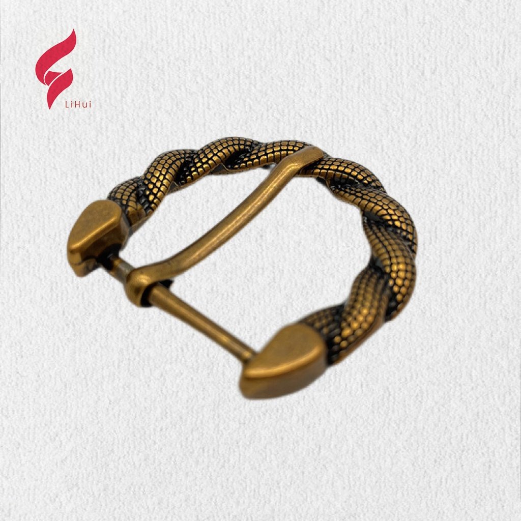 Lihui hardware Wholesale Manufacturers Custom snake shape Logo Women Man 3d Bulk Belt Buckle For Man