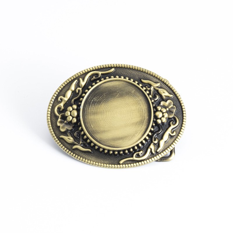 Plate small blank pattern custom Western cowboy belt buckle popular Style Knight belt buckle
