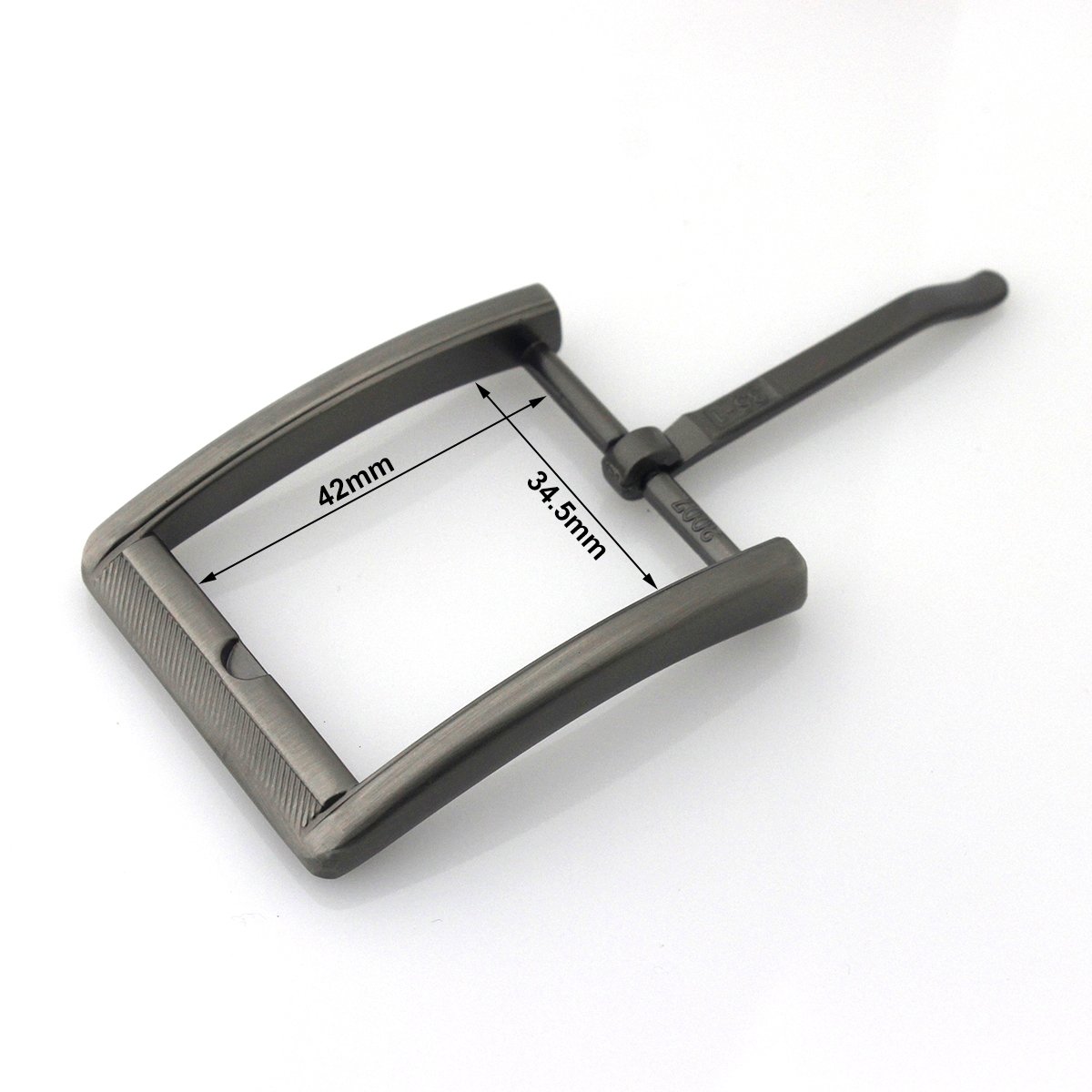 35mm Metal Brushed Belt Buckles Single Pin End Bar Half Bar Buckle Fit for 32mm-34mm Belt Leather Craft Jeans Parts