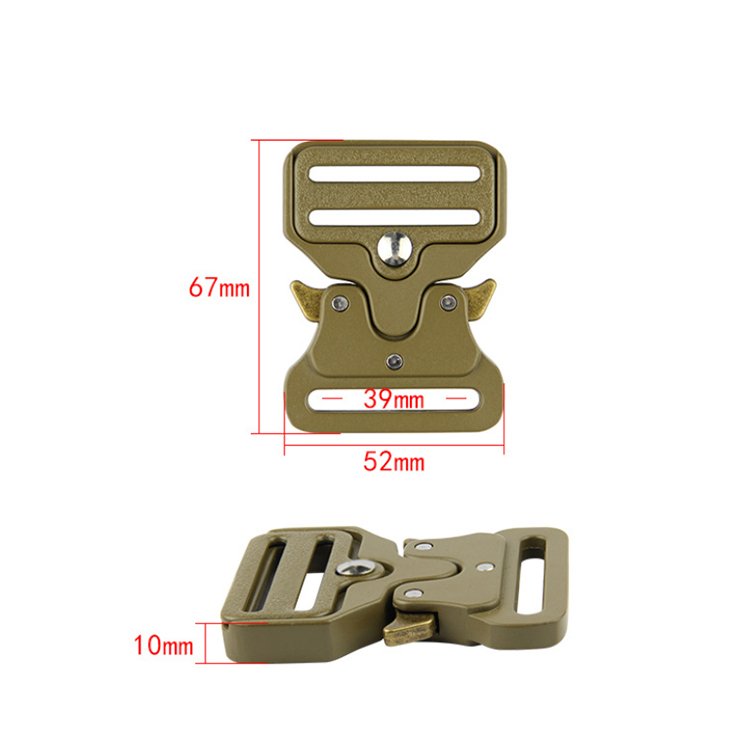 Mass Custom Color Fashion Garments Accessories Tactical Side Quick Release Metal Belt Adjustable Straps DIY Bag Buckle 38mm