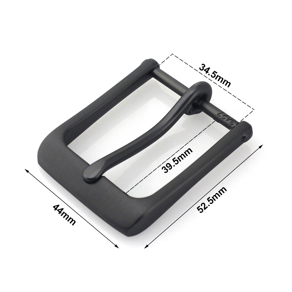 Metal Belt Buckle 35mm Matte Black Single Pin Buckle Jeans Waistband Buckles For 32mm-34cm Belt Leather Craft Accessories