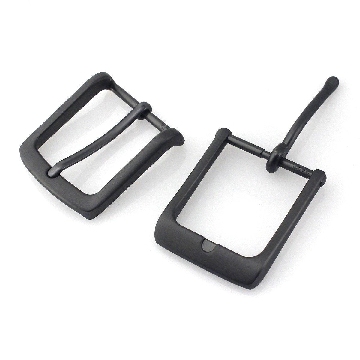 Metal Belt Buckle 35mm Matte Black Single Pin Buckle Jeans Waistband Buckles For 32mm-34cm Belt Leather Craft Accessories