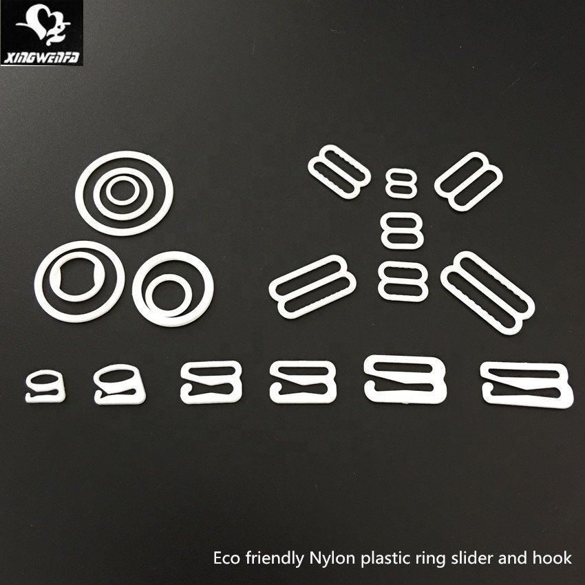 6mm to 25mm swimwear buckle bra accessories Plastic bra strap ring slider and hooks adjuster
