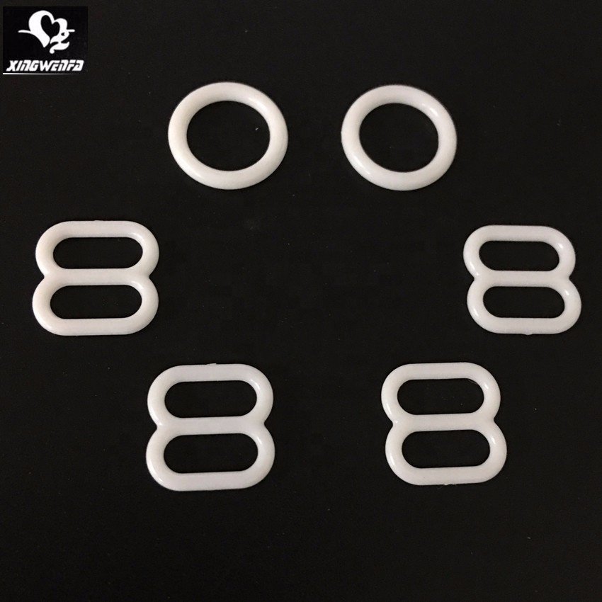 6mm to 25mm swimwear buckle bra accessories Plastic bra strap ring slider and hooks adjuster