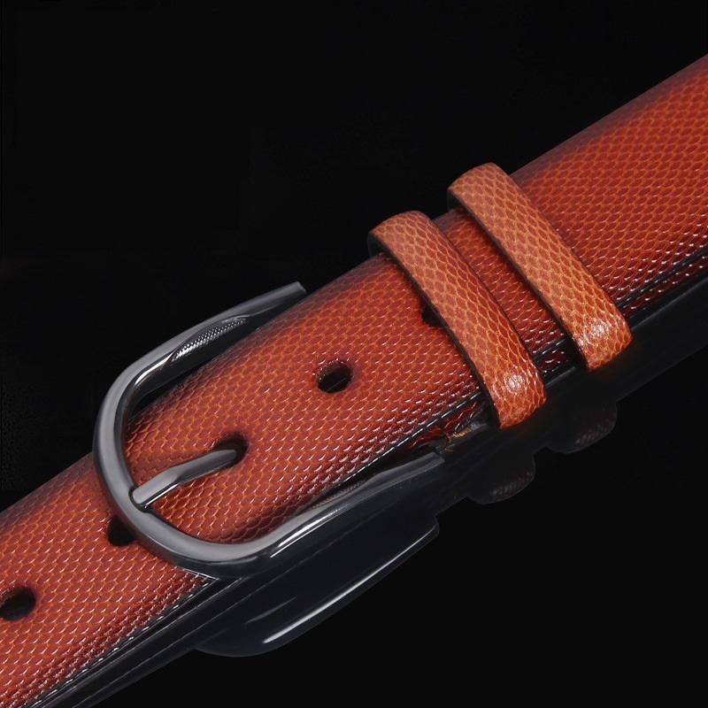 Factory Business Leather Brand Designer Pin Buckle Wholesale Men Pu Leather Belt