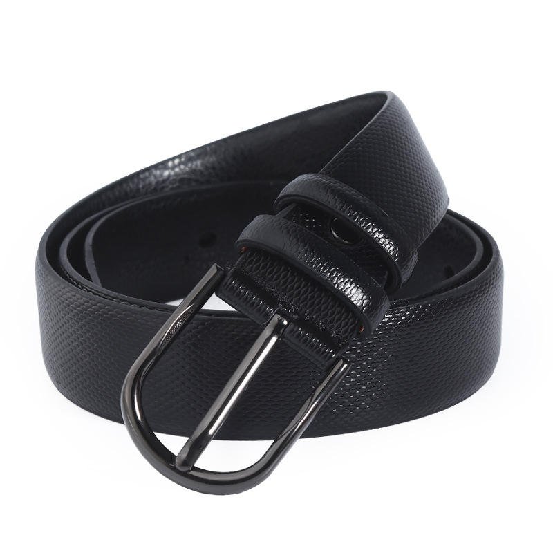 Factory Business Leather Brand Designer Pin Buckle Wholesale Men Pu Leather Belt