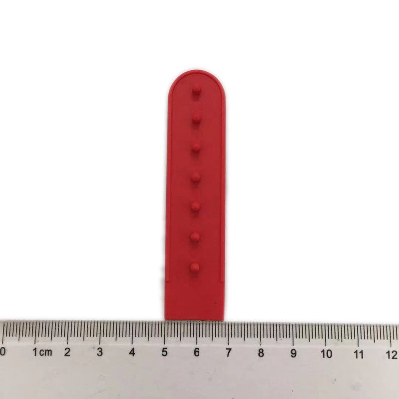 Free Sample Snapback Buckle Strap Replacement Button with 7 Holes Plastic Injection Molding Plastic Customized Logo Red 1000pcs