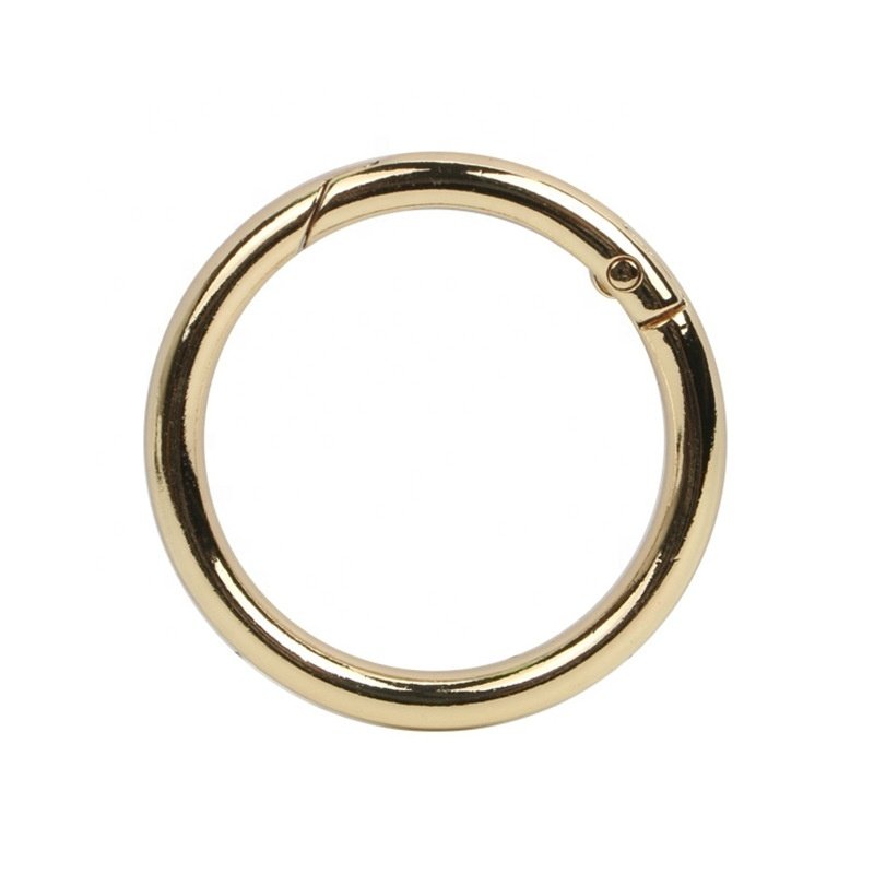 Metal Spring Door O-ring Openable Key Ring Leather Bag Belt Buckle Dog Chain Press Buckle Clip Trigger Suitcase