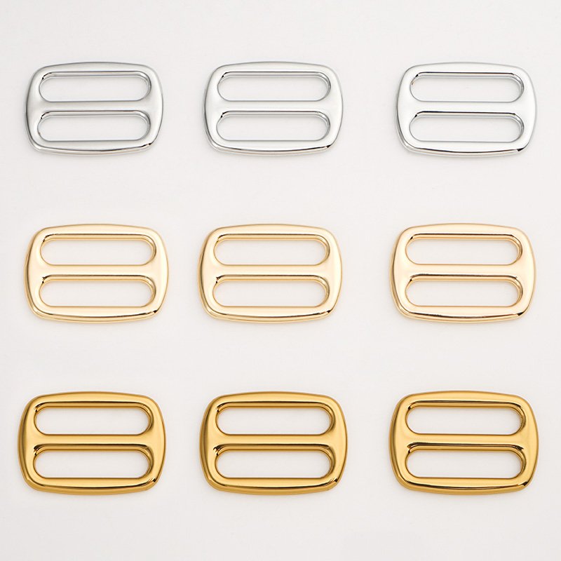 Bag Accessories 1 Inch Metal Alloy Adjuster Slider Buckle 9 Colors Tri Glide Buckle 25mm Adjustable Slide Buckles for Straps