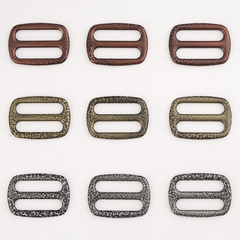 Bag Accessories 1 Inch Metal Alloy Adjuster Slider Buckle 9 Colors Tri Glide Buckle 25mm Adjustable Slide Buckles for Straps