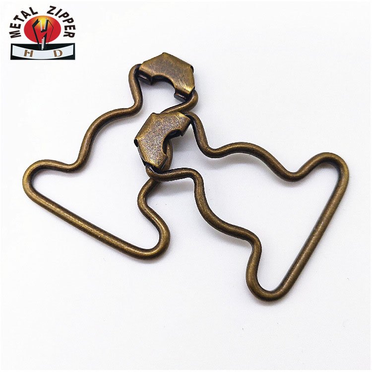 Meta Hoist Buckle for Jean Pants Suspender Strap-and-buckle Garment Accessories Brass Metal Support for Belts Customized Color
