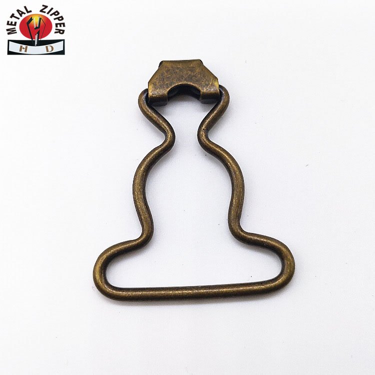 Meta Hoist Buckle for Jean Pants Suspender Strap-and-buckle Garment Accessories Brass Metal Support for Belts Customized Color