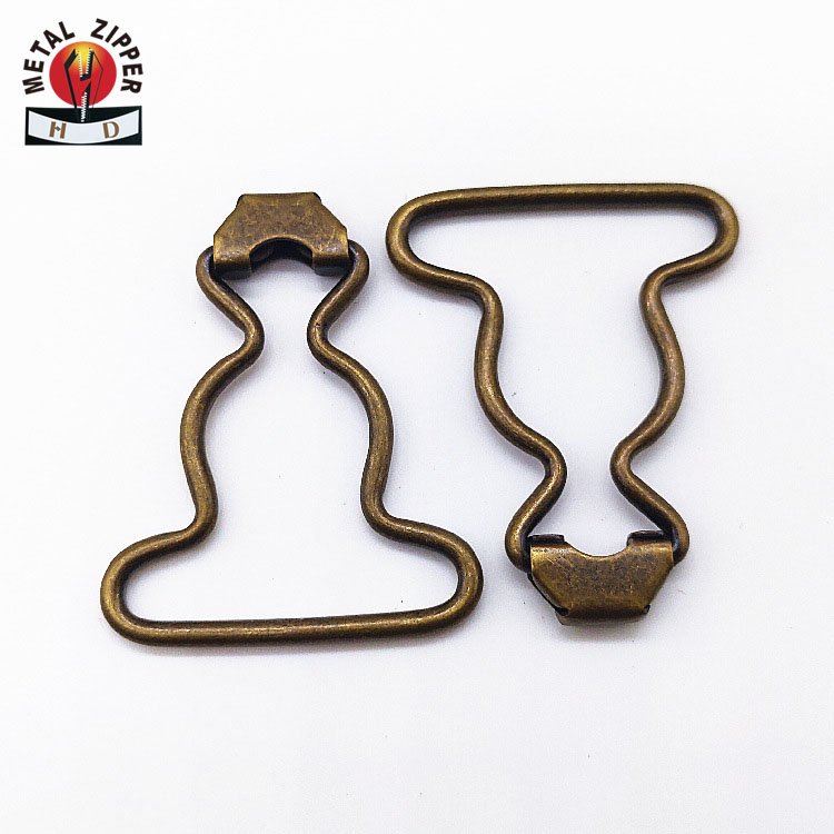 Meta Hoist Buckle for Jean Pants Suspender Strap-and-buckle Garment Accessories Brass Metal Support for Belts Customized Color