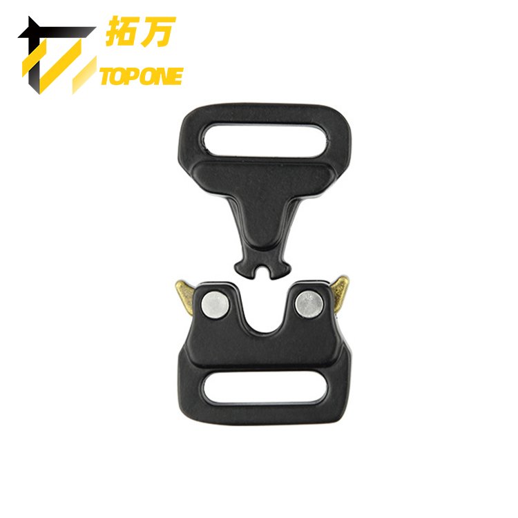 16mm Fashion Garments Accessories High Strength Tactical Buckle Zinc Alloy Buckle for Bags