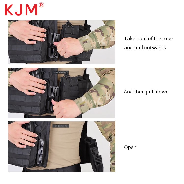 Customized Multi-colored Free Sample Recycled Pom Heavy Duty 38mm Shoulder Belt Molle Clips Vest Tactical Side Release Buckle