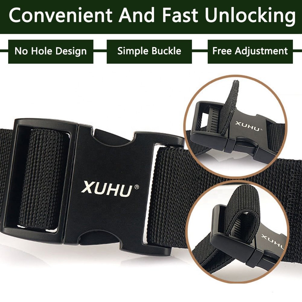 TUSHI New Tactical Belt Men's Nylon Fabric EDC Combat Aluminum Buckle Woven Belt Hunting Hiking Sports Fabric Belt Wholesale