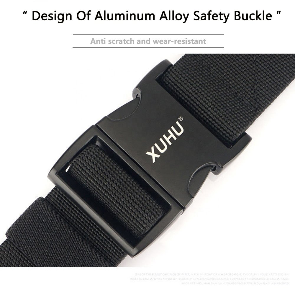 TUSHI New Tactical Belt Men's Nylon Fabric EDC Combat Aluminum Buckle Woven Belt Hunting Hiking Sports Fabric Belt Wholesale