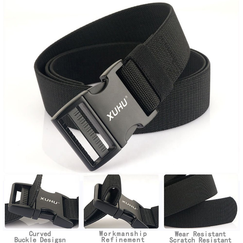 TUSHI New Tactical Belt Men's Nylon Fabric EDC Combat Aluminum Buckle Woven Belt Hunting Hiking Sports Fabric Belt Wholesale