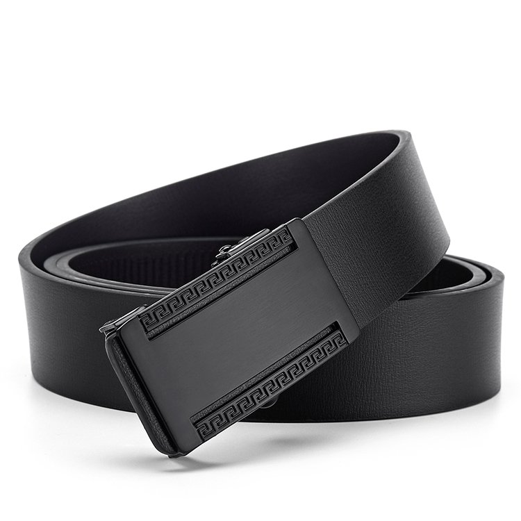 Popular manufacturers direct selling customized jeans belt fashion business men's automatic belt buckle printable logo ratchet b