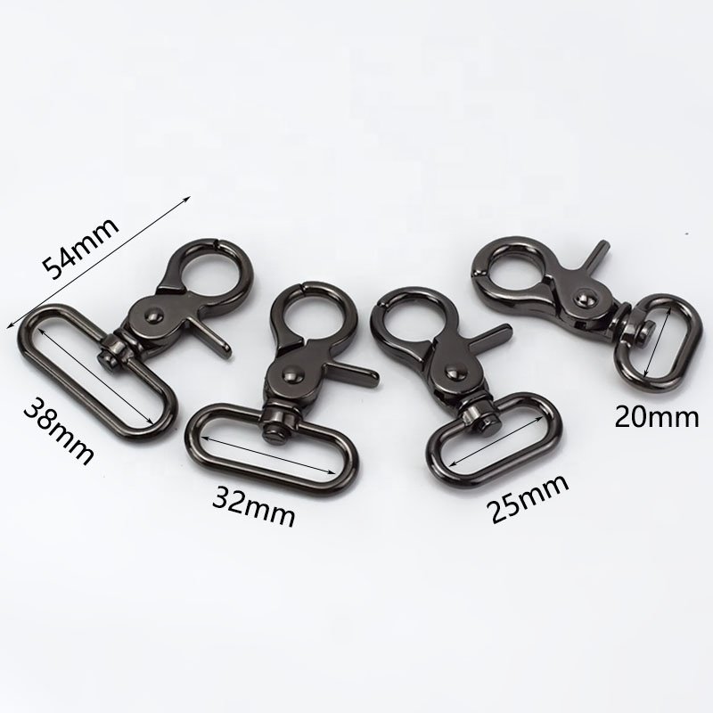 Meetee H4-1 Luggage Accessory Swivel Lobster Buckle Alloy Belt Buckle for Handbag Clasp Lobster Trigger Clips Snap Bag Hook