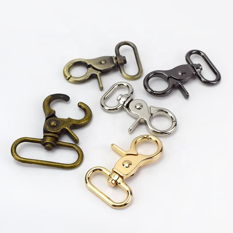 Meetee H4-1 Luggage Accessory Swivel Lobster Buckle Alloy Belt Buckle for Handbag Clasp Lobster Trigger Clips Snap Bag Hook