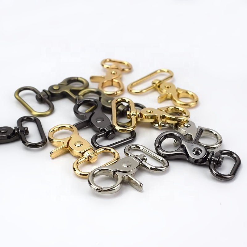 Meetee H4-1 Luggage Accessory Swivel Lobster Buckle Alloy Belt Buckle for Handbag Clasp Lobster Trigger Clips Snap Bag Hook