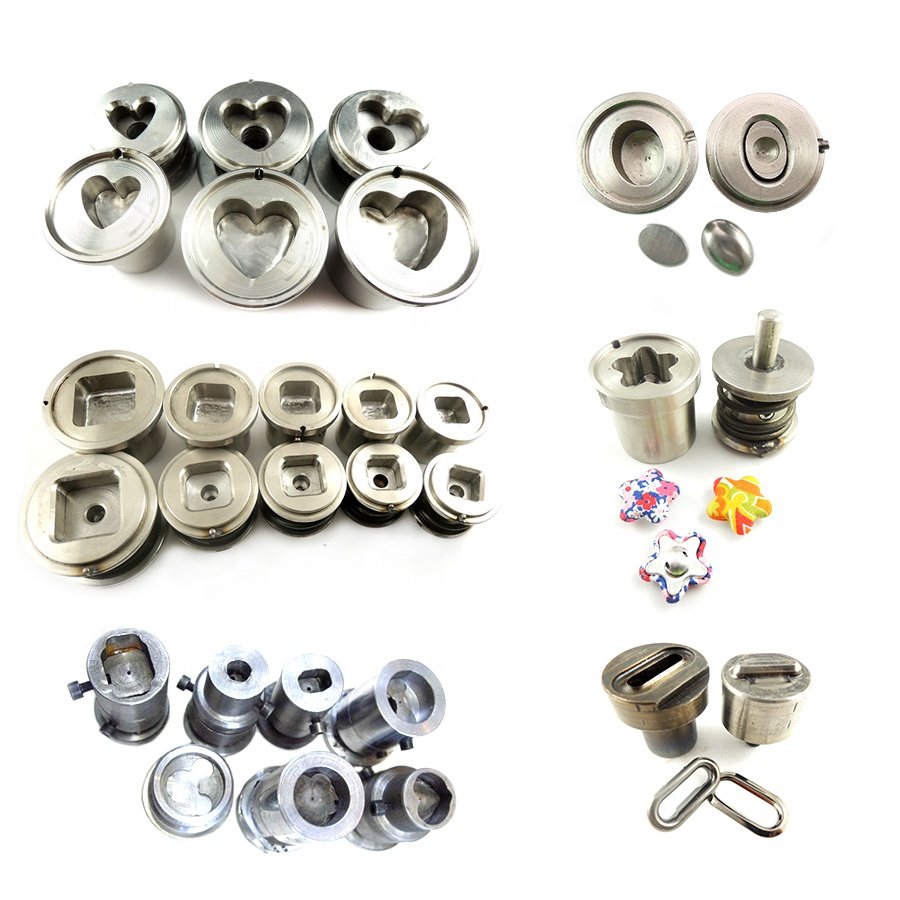 Difference Size Heart Button for Clothing Aluminum button Fabric Cover Lovely buckle