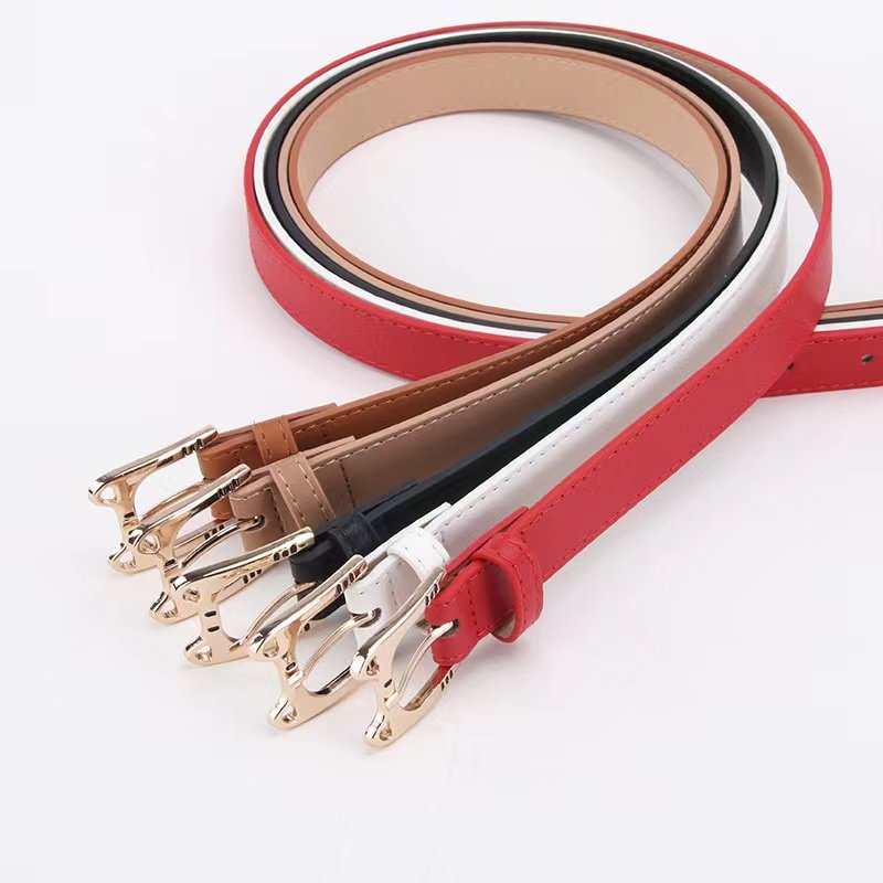 Ladies Belt Fashion Cute Meow Head Alloy Buckle Decorative Women's Jeans Pants Belt Women's Belt