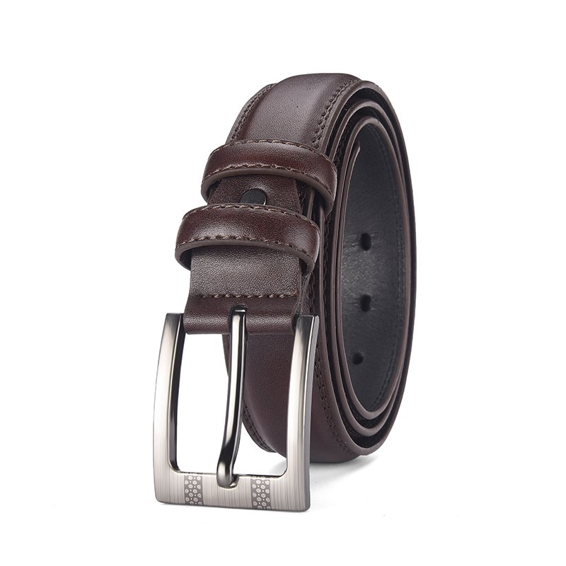 Custom Wholesale Personalized Men alloy buckle belt Men business Leather Belt