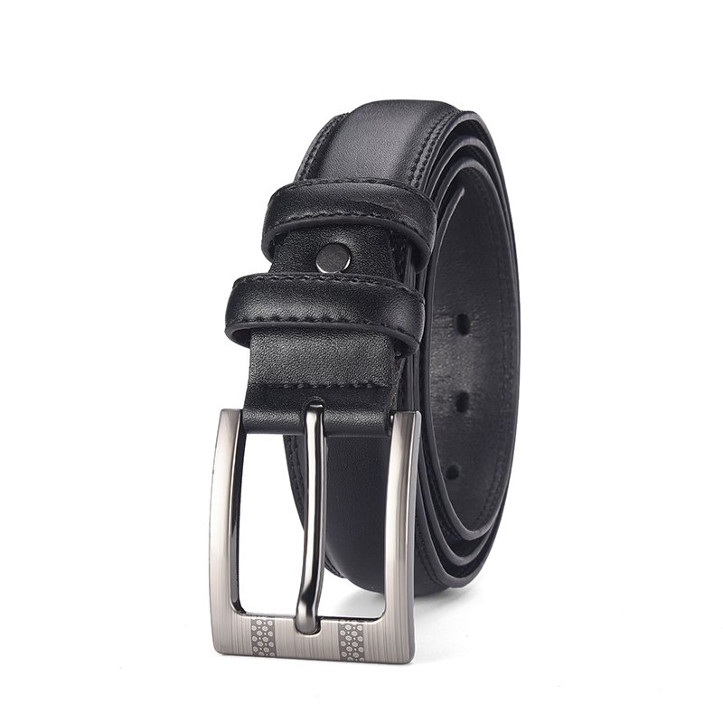 Custom Wholesale Personalized Men alloy buckle belt Men business Leather Belt